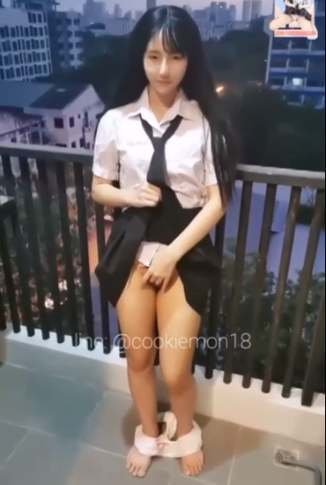 น้องคุกกี้ จัดอีกคลิป คาชุดนักเรียน cookie
