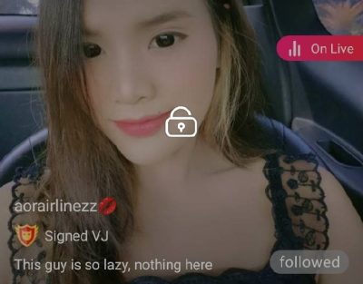 aorairlinezz อ้อศรี บนรถ mlive